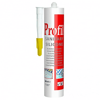 Силиконовый герметик Soudal Profil санитарный белый, 270 мл