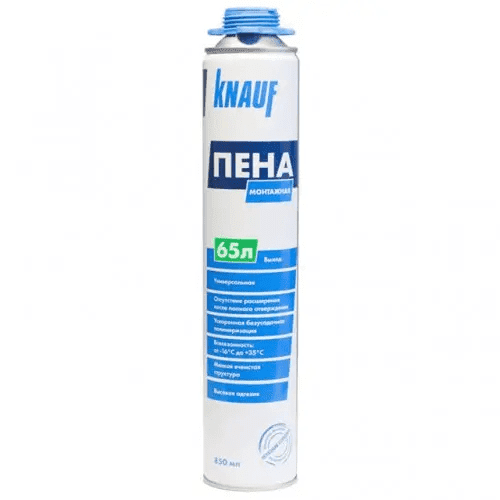 Пена монтажная Knauf профессиональная всесезонная, 850 мл
