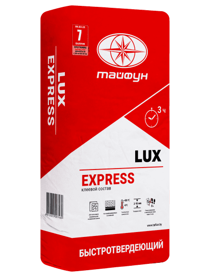Клей для плитки Lux Express быстротвердеющий, 25 кг