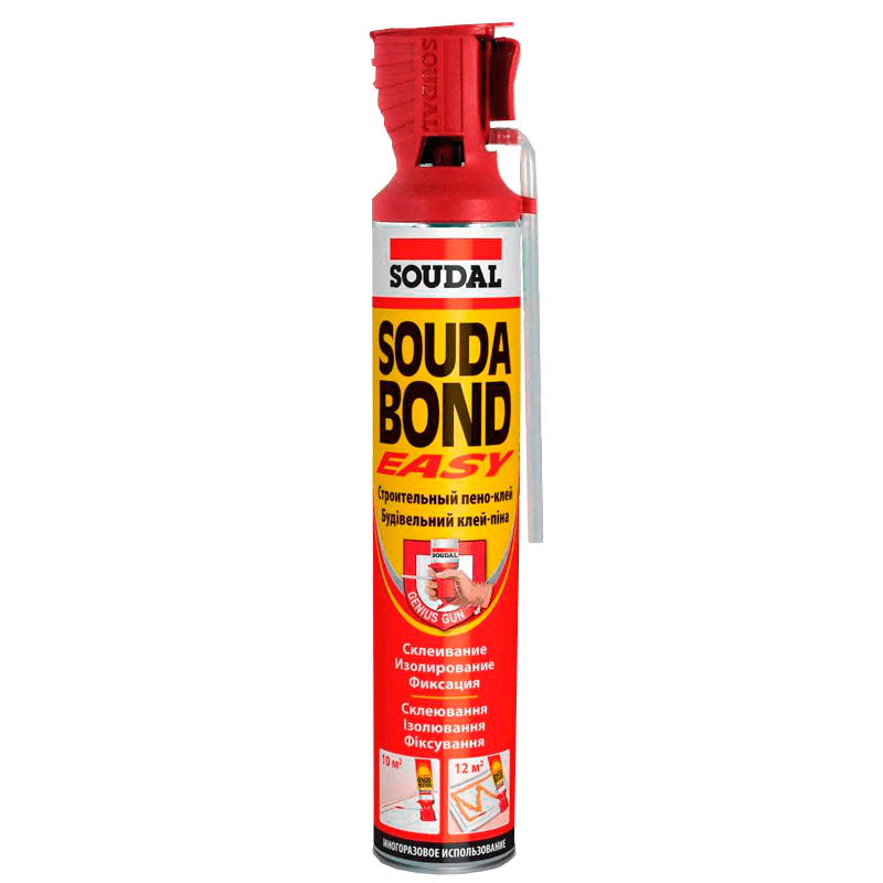 Клей-пена полиуретановая Soudal SOUDABOND Easy Genius Gun, 750 мл