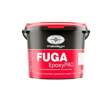 Фуга эпоксидная Тайфун EpoxyPRO №035 серая, 2 кг
