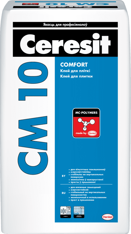 Клей для плитки Ceresit CM 10 Comfort 25 кг